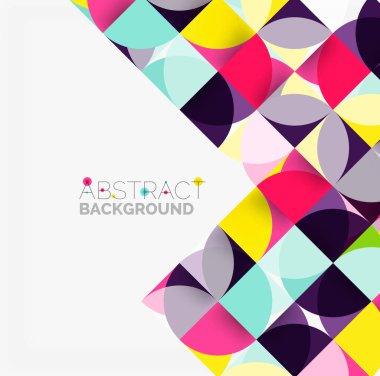 Modern geometrik arka plan daire