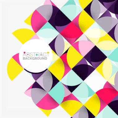 Modern geometrik arka plan daire