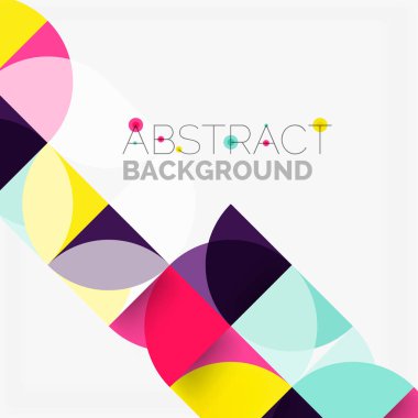 Modern geometrik arka plan daire