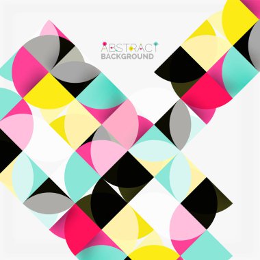 Modern geometrik arka plan daire