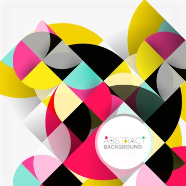 Modern geometrik arka plan daire