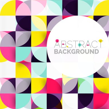 Modern geometrik arka plan daire