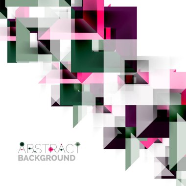 Beyaz Modern kare geometrik desen tasarım