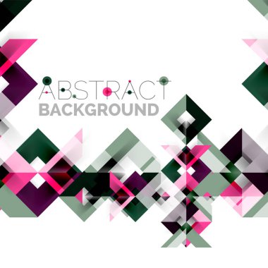 Beyaz Modern kare geometrik desen tasarım