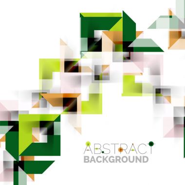 Beyaz Modern kare geometrik desen tasarım