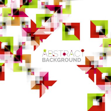 Beyaz Modern kare geometrik desen tasarım