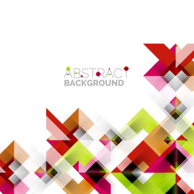 Beyaz Modern kare geometrik desen tasarım