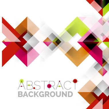 Beyaz Modern kare geometrik desen tasarım