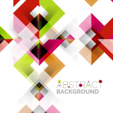 Beyaz Modern kare geometrik desen tasarım