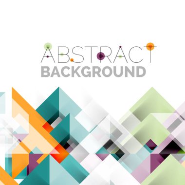 Beyaz Modern kare geometrik desen tasarım