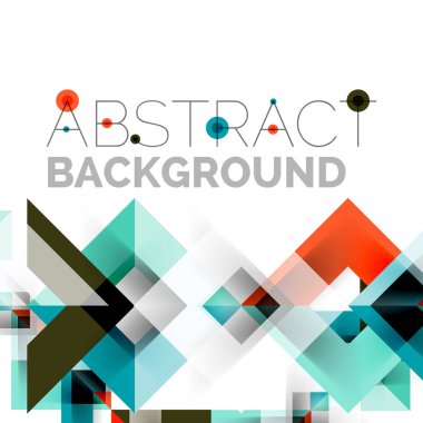 Beyaz Modern kare geometrik desen tasarım