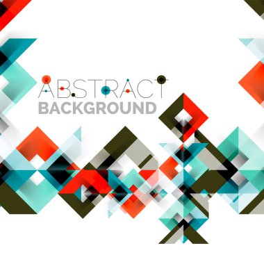 Beyaz Modern kare geometrik desen tasarım