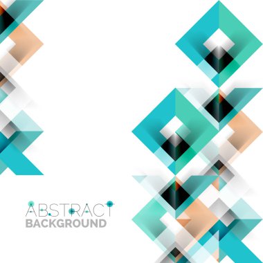 Beyaz Modern kare geometrik desen tasarım