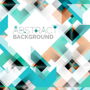 Beyaz Modern kare geometrik desen tasarım