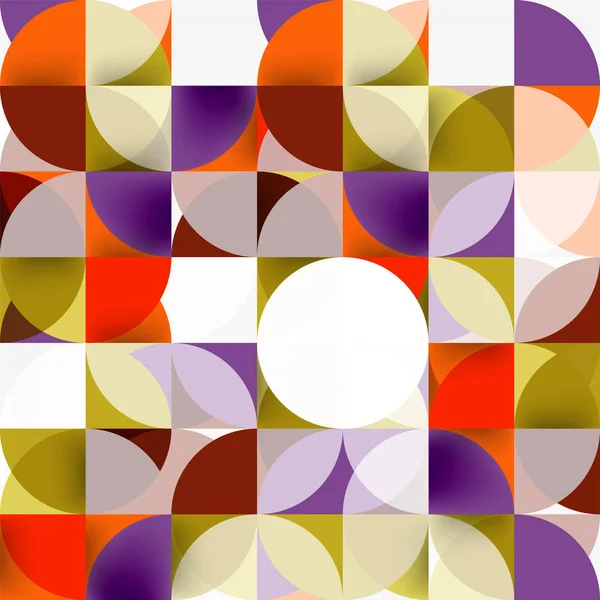 Círculos de fondo abstractos geométricos modernos — Vector de stock