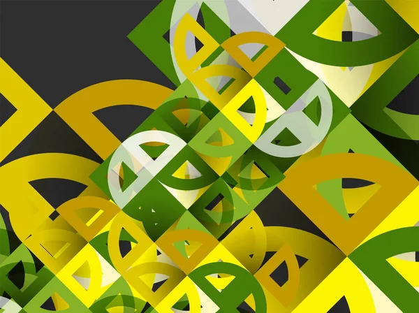 Kağıt daire kesim, mozaik mix geometrik desen tasarım