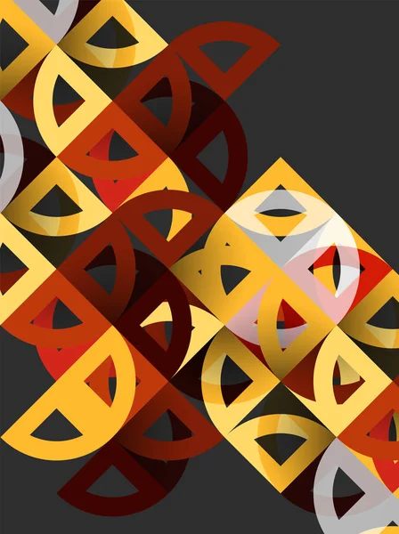 Kağıt daire kesim, mozaik mix geometrik desen tasarım