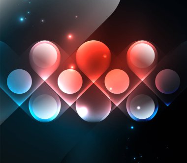 Vektör geometrik parlayan arka plan şekilleri