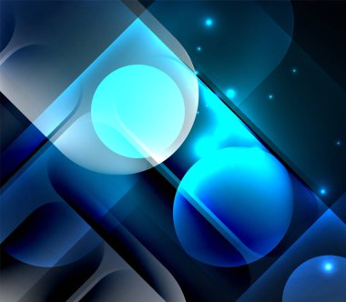 Vektör geometrik parlayan arka plan şekilleri