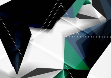 Vektör düşük Poli tarzı 3d üçgen çizgi