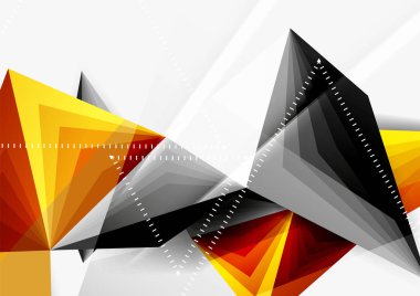 Vektör düşük Poli tarzı 3d üçgen çizgi