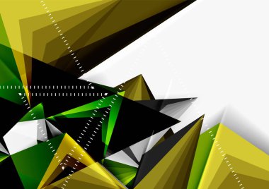 Vektör düşük Poli tarzı 3d üçgen çizgi