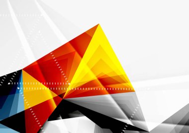 Vektör düşük Poli tarzı 3d üçgen çizgi