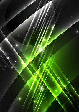 parlayan futuristik çizgiler