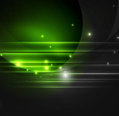 parlayan futuristik çizgiler