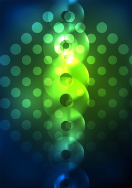 Karanlıkta parlayan daireler