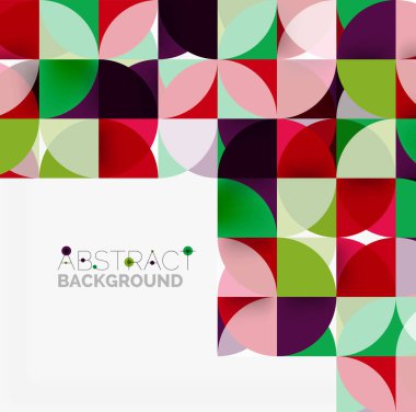 Modern geometrik arka plan daire