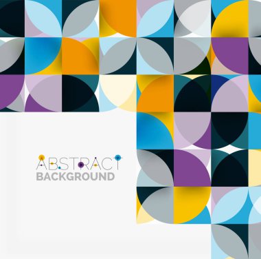 Modern geometrik arka plan daire