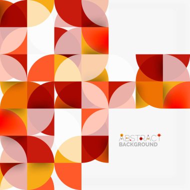 Modern geometrik arka plan daire