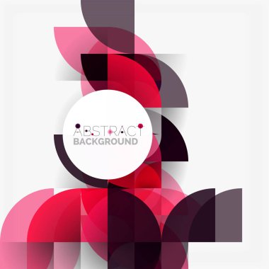 Modern geometrik arka plan daire