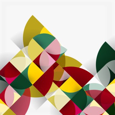 Modern geometrik arka plan daire