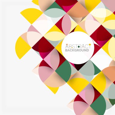 Modern geometrik arka plan daire