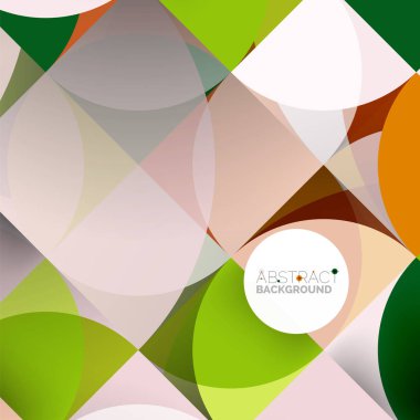 Kağıt daire kesim, mozaik mix geometrik desen tasarım