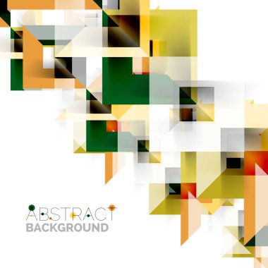 Beyaz Modern kare geometrik desen tasarım