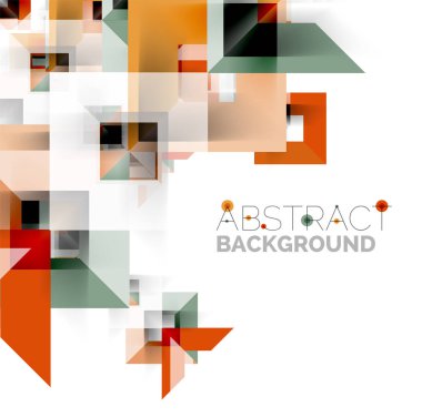 Beyaz Modern kare geometrik desen tasarım