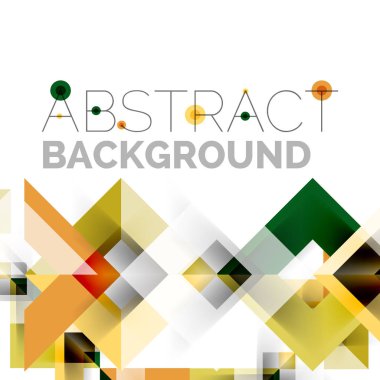 Beyaz Modern kare geometrik desen tasarım