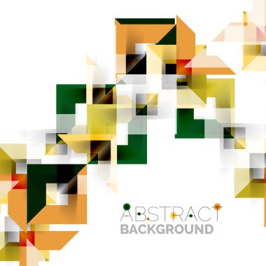 Beyaz Modern kare geometrik desen tasarım