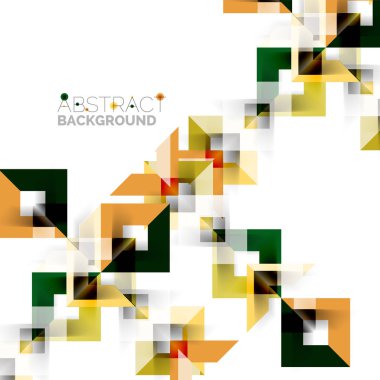 Beyaz Modern kare geometrik desen tasarım