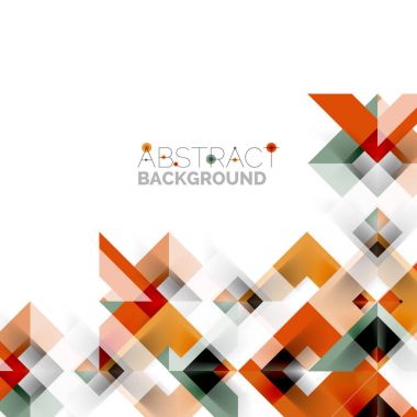 Beyaz Modern kare geometrik desen tasarım