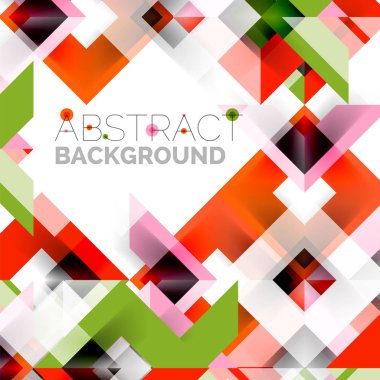 Beyaz Modern kare geometrik desen tasarım