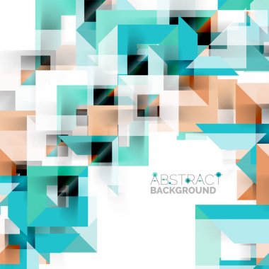 Beyaz Modern kare geometrik desen tasarım