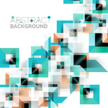 Beyaz Modern kare geometrik desen tasarım