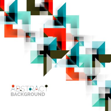 Beyaz Modern kare geometrik desen tasarım