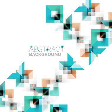 Beyaz Modern kare geometrik desen tasarım