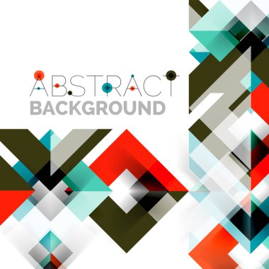 Beyaz Modern kare geometrik desen tasarım