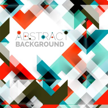 Beyaz Modern kare geometrik desen tasarım